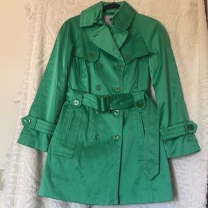 Jessica Simpson Green Trench Coat.